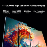 JUSYEA Tablet 11 palců 16GB RAM + 256GB UFS ROM (1TB TF), 2K displej Incell 2000 * 1200 UHD, Android 13, WiFi 5G, Bluetooth 5.0,